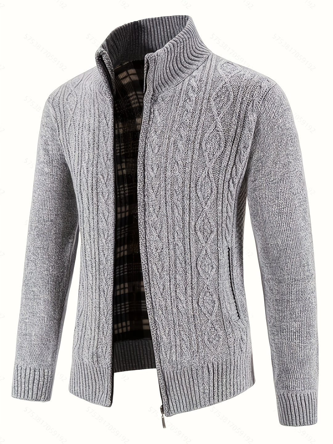 Warren | Textured Zip-Up Cardigan