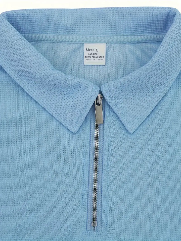 Olivier | Classic Zipper Shirt and Short Set