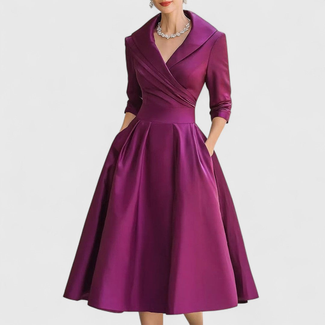 Ashley | Graceful Silhouette Midi Dress