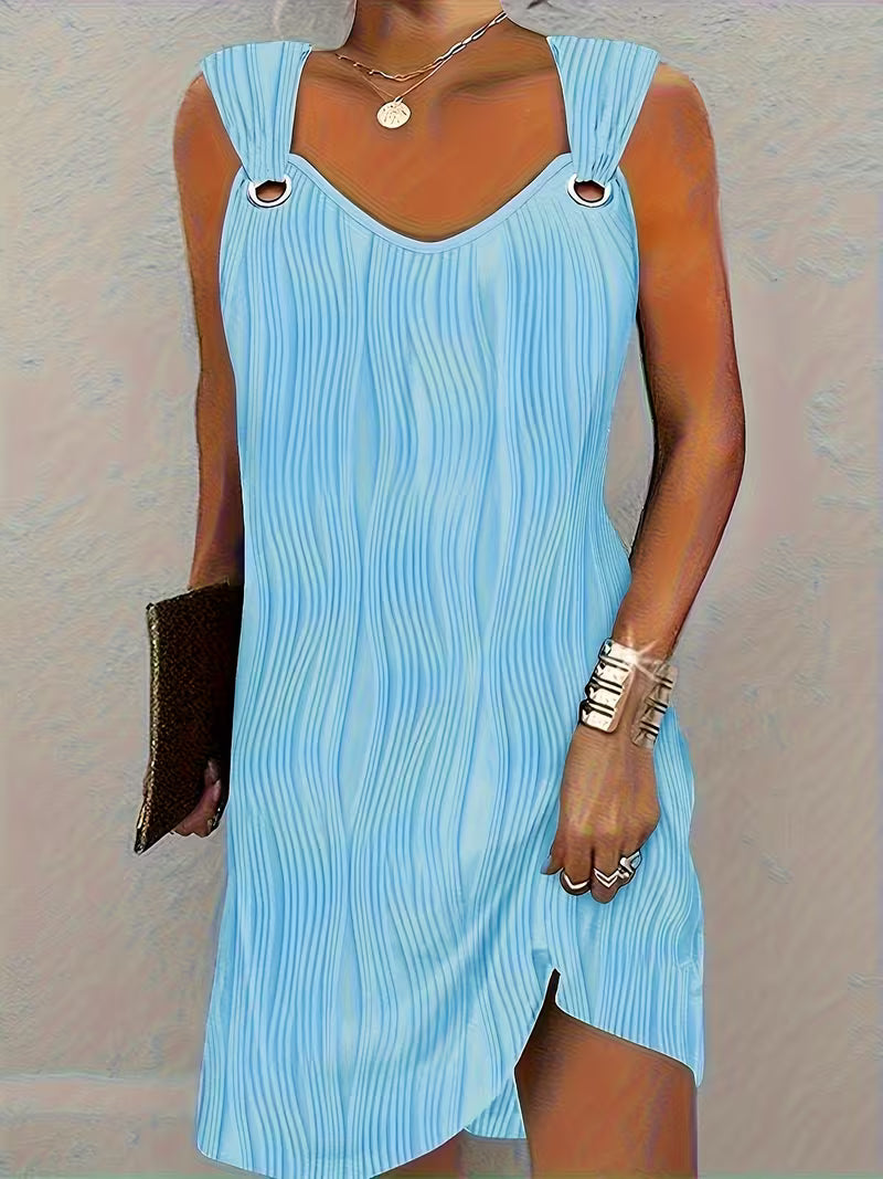 Maurice | Stylish V-Neck Sleeveless Dress