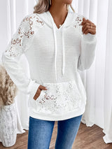 Juniper | Floral Lace Hooded Top