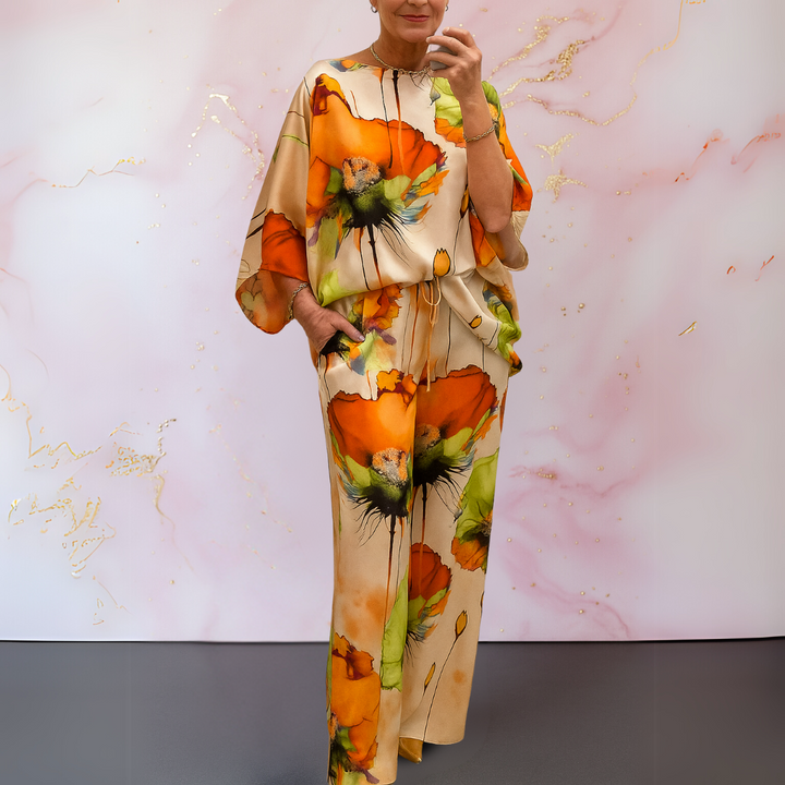 Harlow | Stylish Satin Two-Piece Set