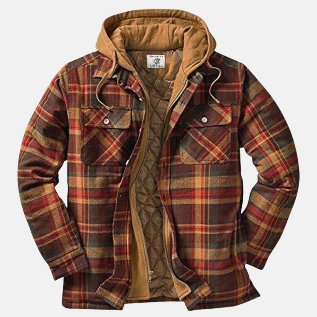 Rowan | Rugged Hooded Plaid Jacket