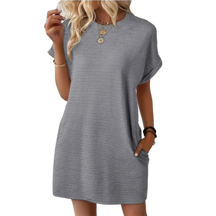 Tiffany | Minimalist Round Neck Summer Dress