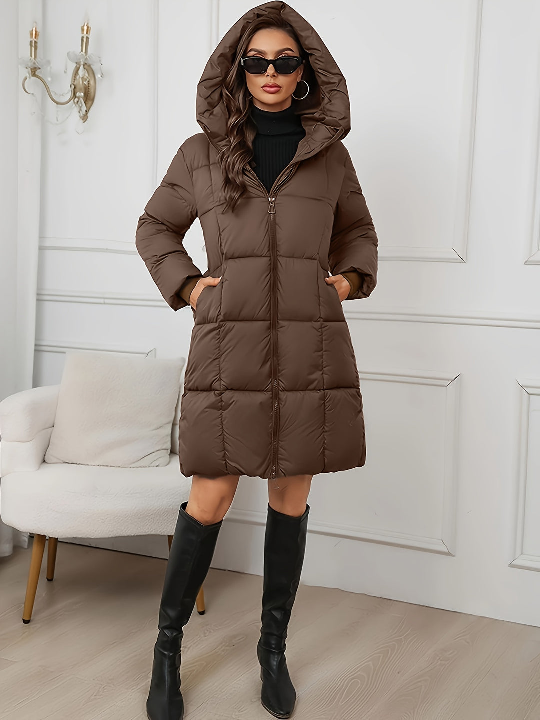 Linnea | Hooded Longline Puffer Coat