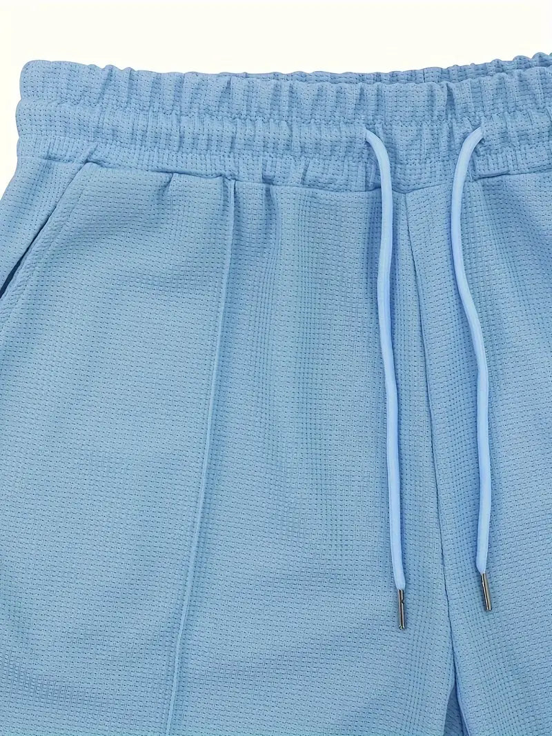 Olivier | Classic Zipper Shirt and Short Set