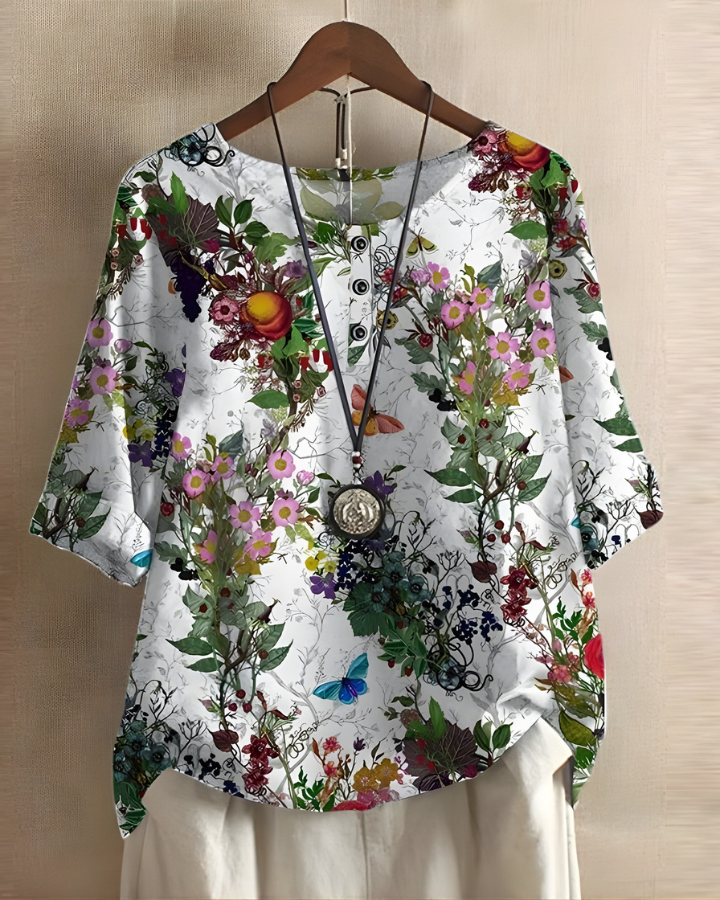 Giovanna | Relaxed Colorful Summer Boho Top