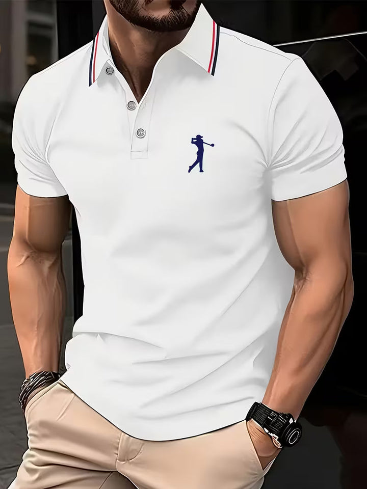 Crosby | Casual Short-Sleeve Golf Printed Shirt