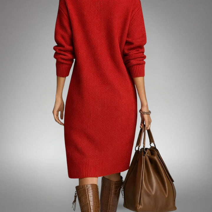 Arabella | Sophisticated High Neck Dress