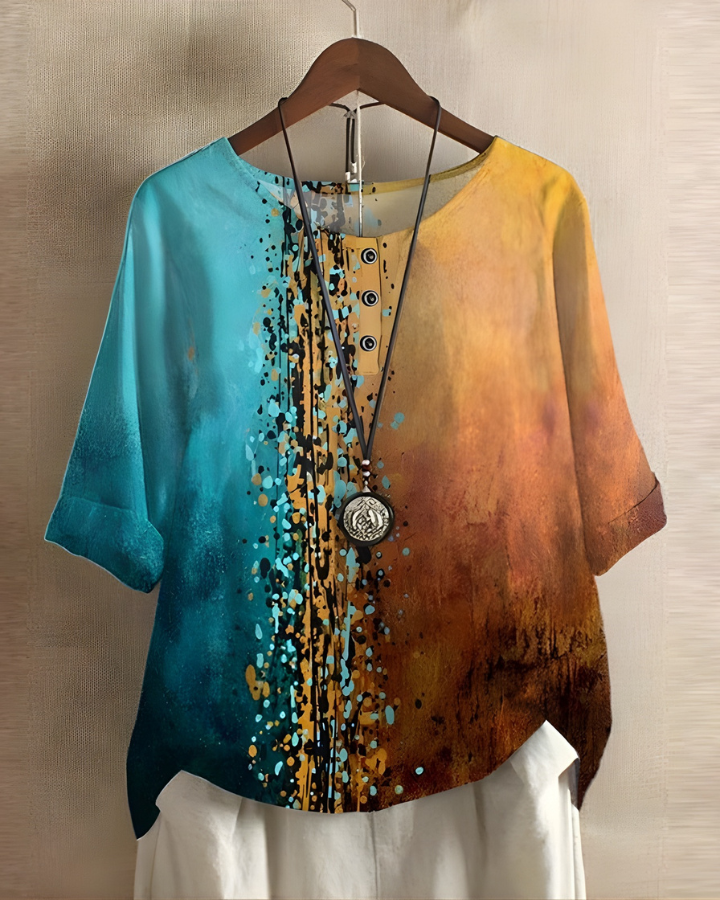 Giovanna | Relaxed Colorful Summer Boho Top