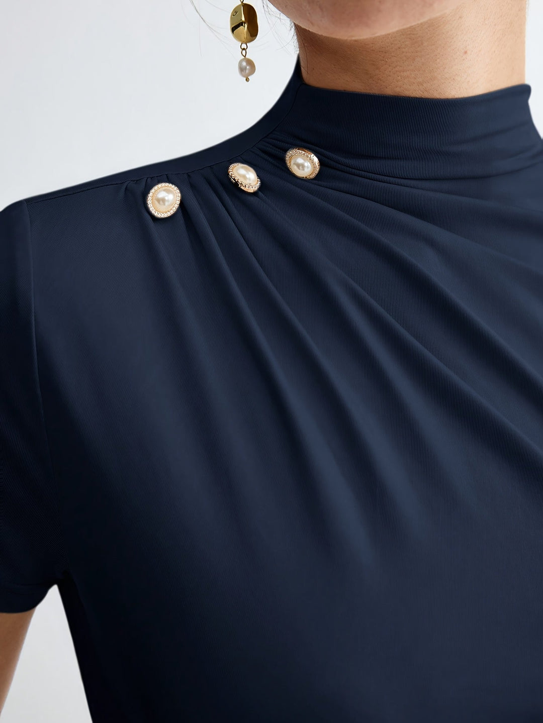 Marlowe | Refined Mock-Neck Top