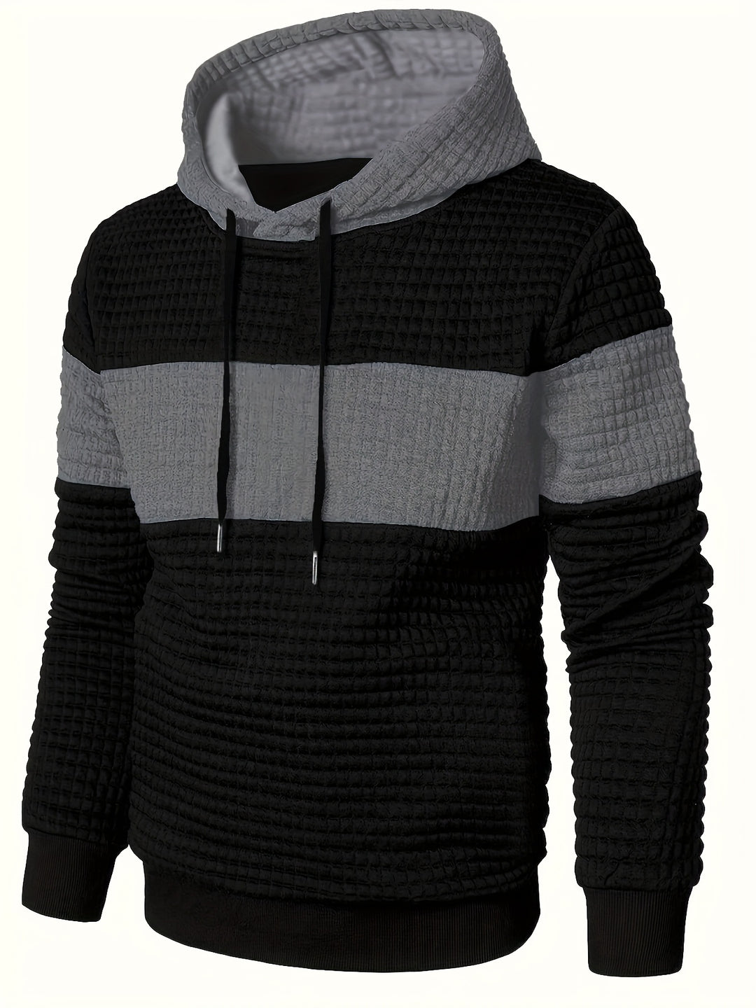 Russell | Textured Colour-Block Hoodie
