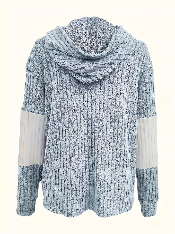 Susannah | Textured Hooded Zip Jacket