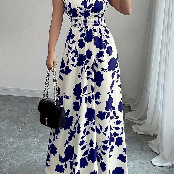 Isabelle | Floral V-Neck Maxi Dress