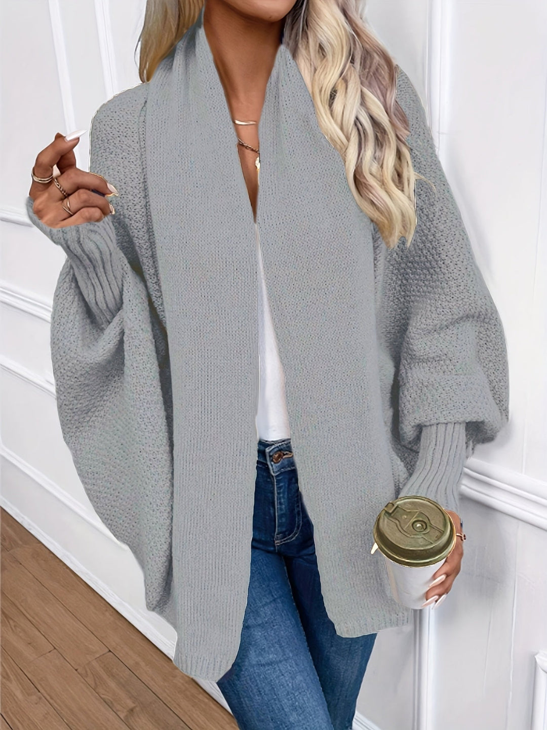 Rosalyn | Draped Shawl-Collar Cardigan