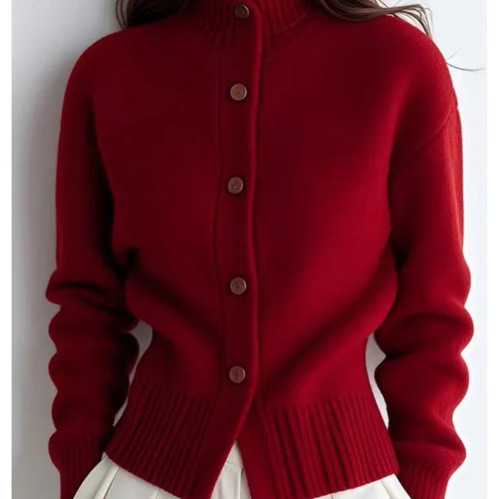 Juliana | Refined High-Neck Cardigan