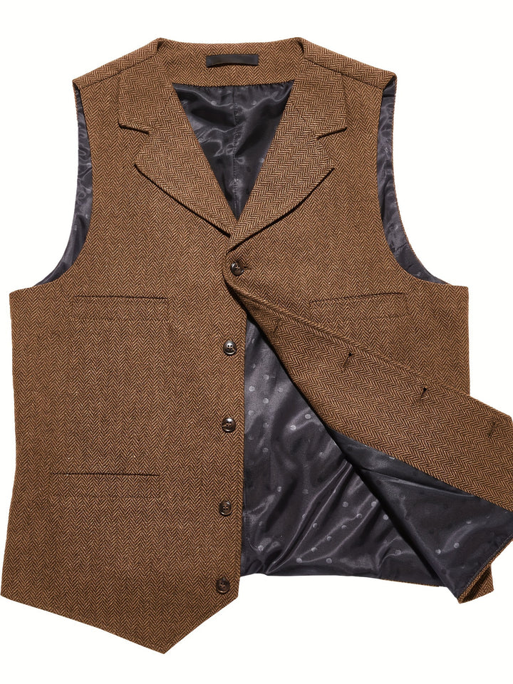 Baxter | Herringbone Tailored Vest
