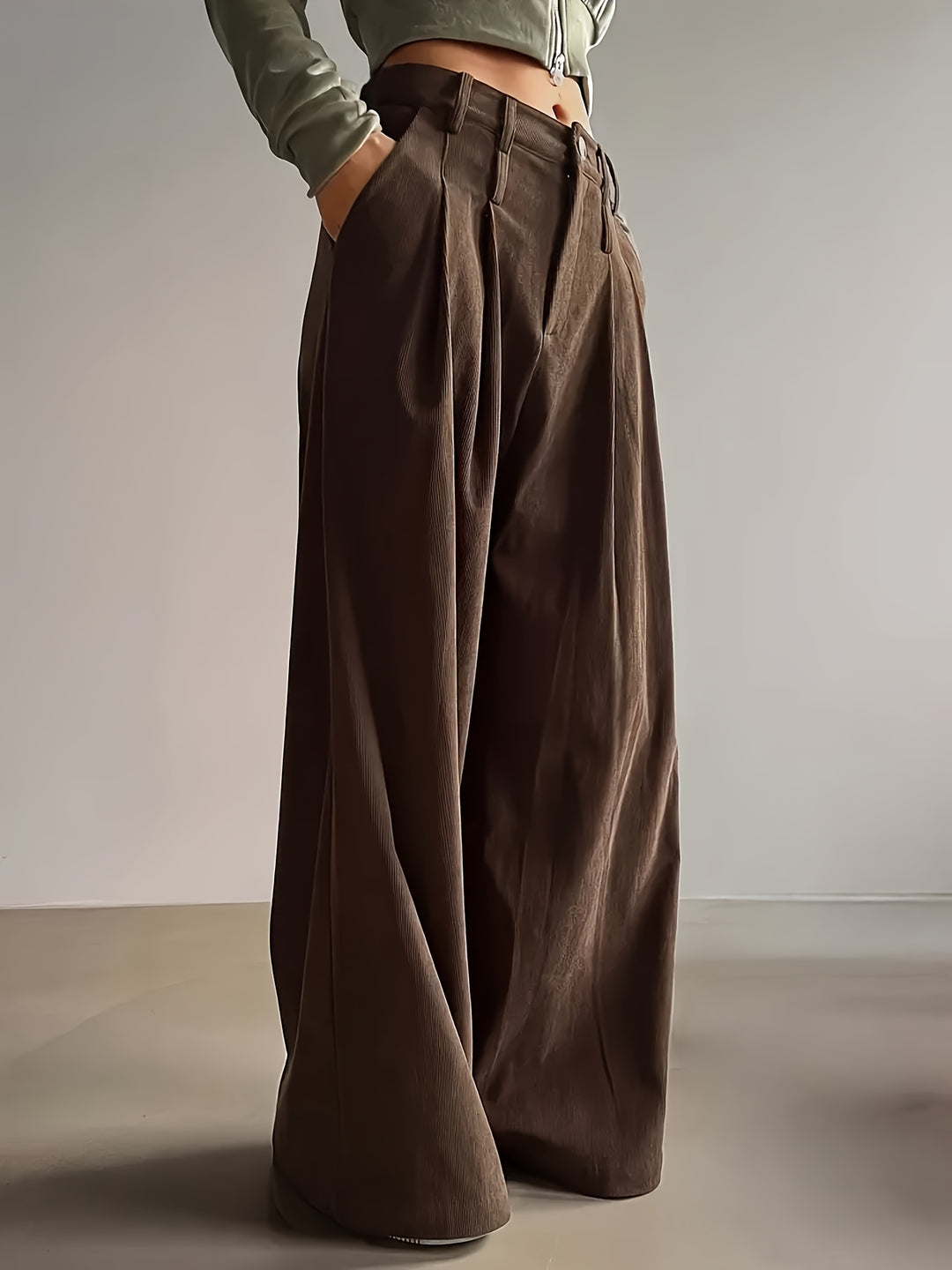 Harriet | Pleated Wide-Leg Pants