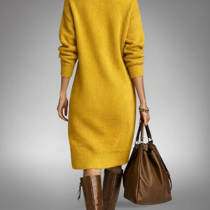 Arabella | Sophisticated High Neck Dress