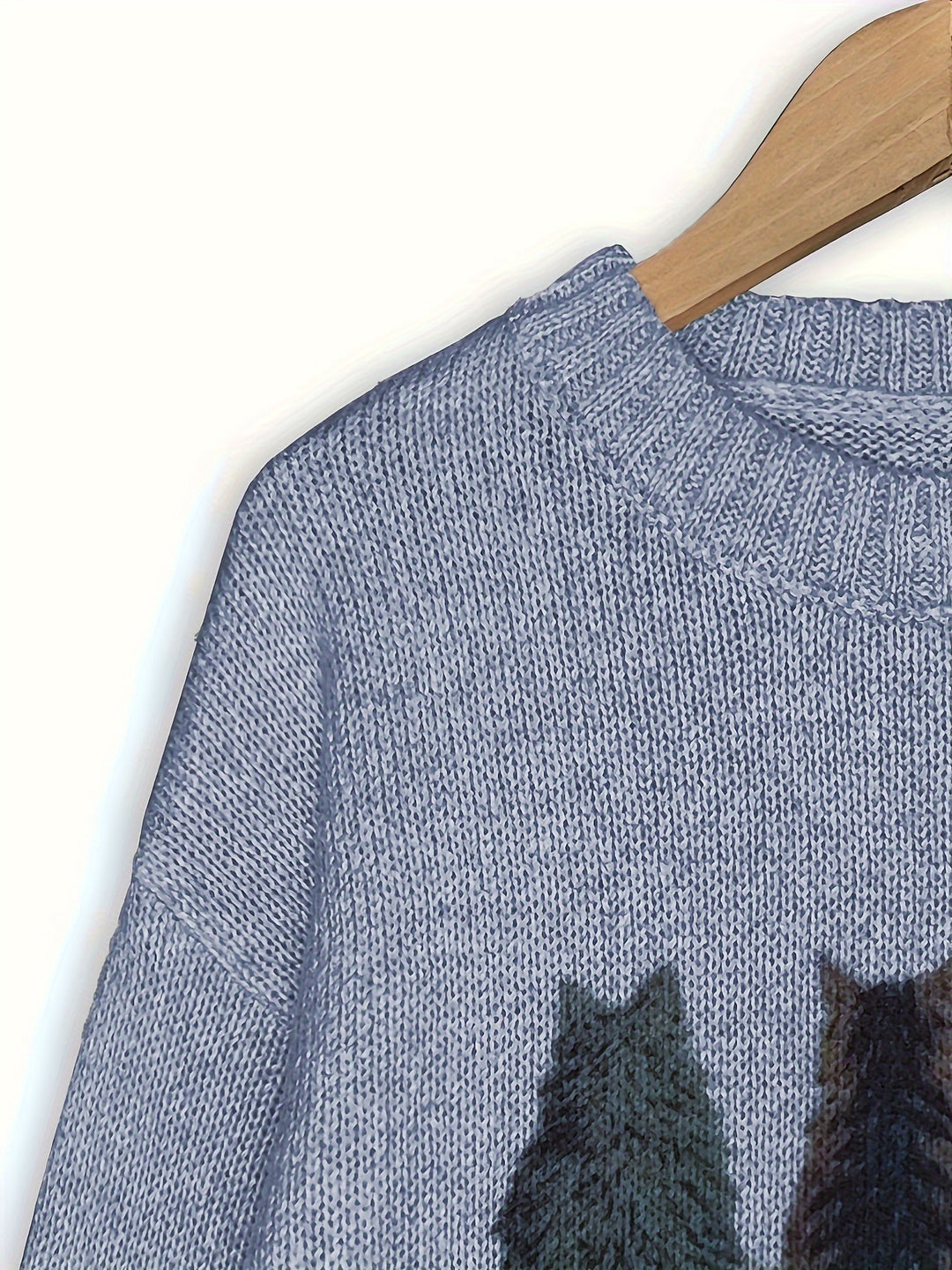 Maeve | Charming Cat-Print Knit Sweater