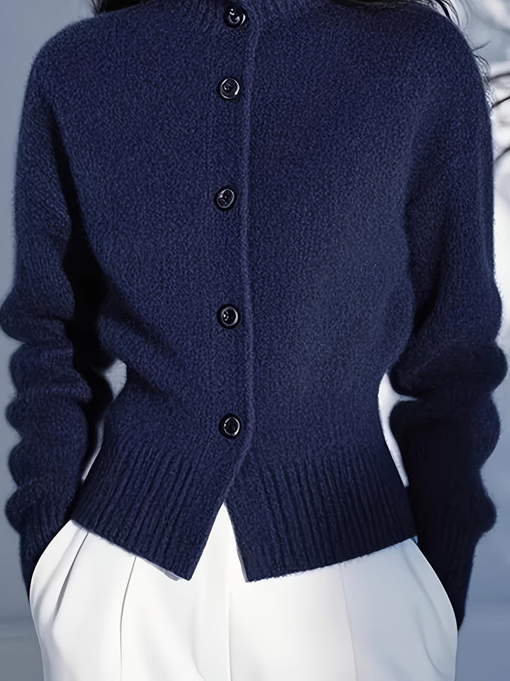 Juliana | Refined High-Neck Cardigan