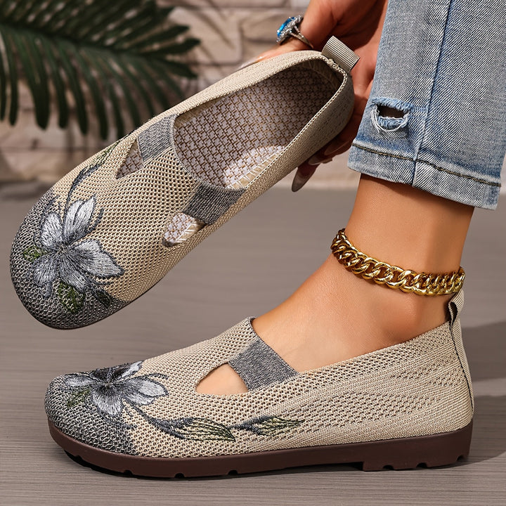 Evelyn | Floral Comfort Flats