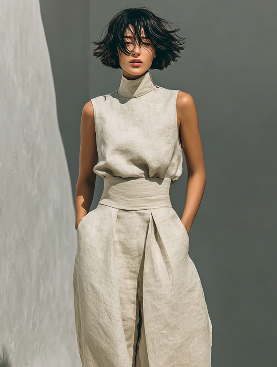 Maria | Stylish Tank Top and Loose Trousers Set
