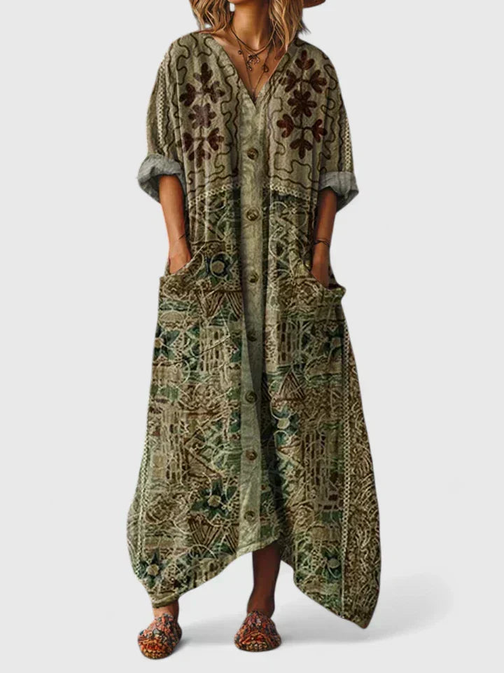 Aurora | Elegant Oversize Pocket Dress