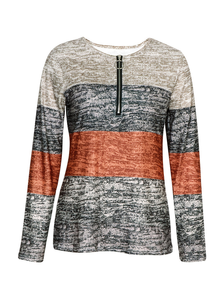 Marianne | Quarter-Zip Long Sleeve Top