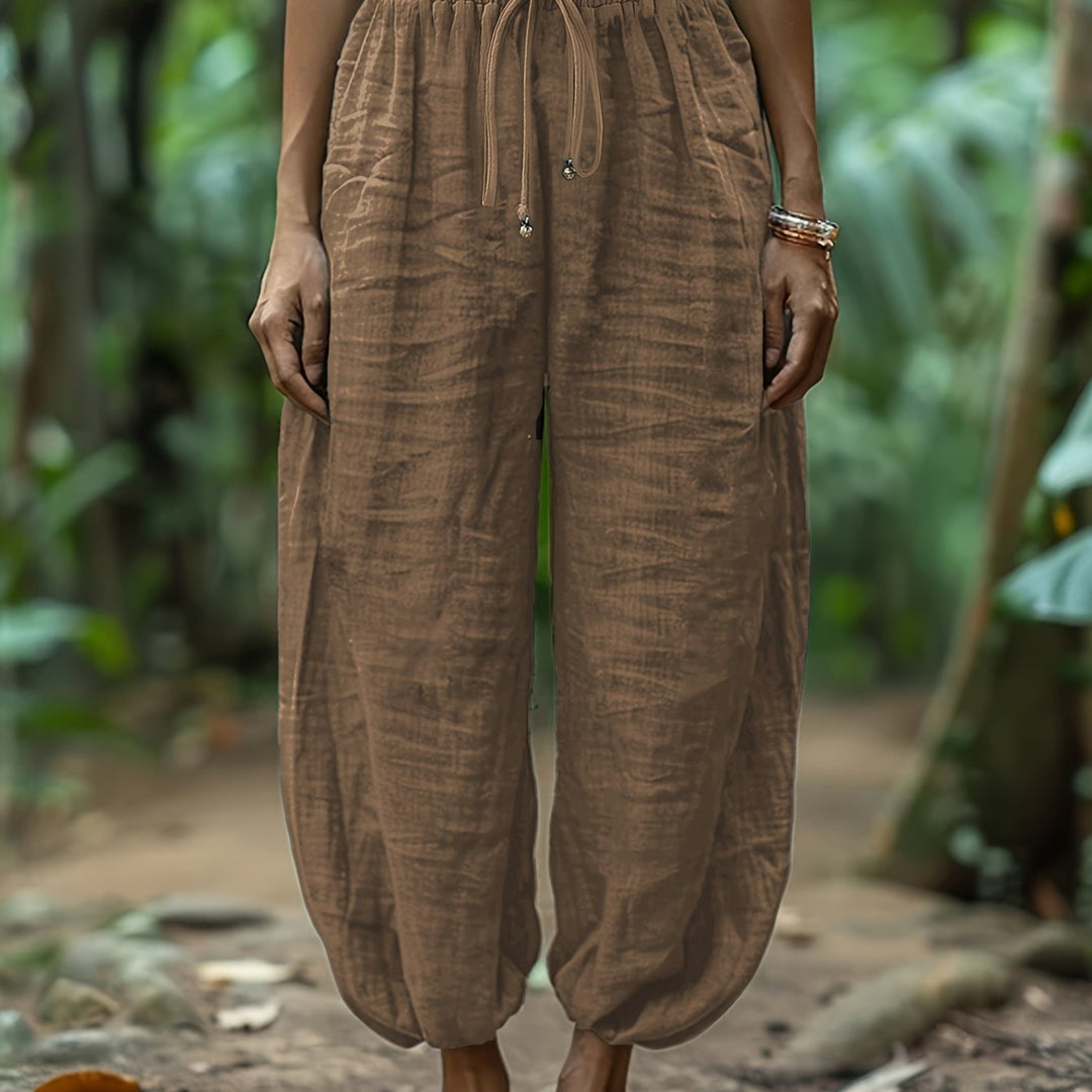 Maya | Relaxed Drawstring Harem Trousers
