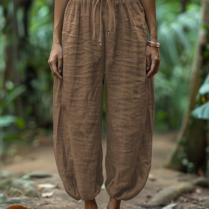 Maya | Relaxed Drawstring Harem Trousers