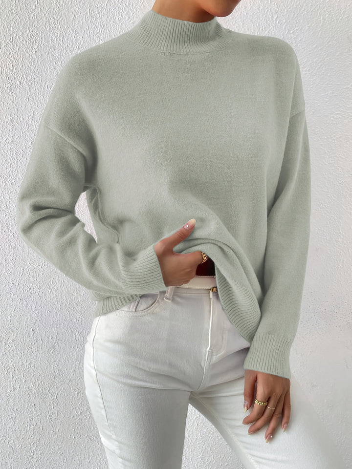 Lucille | Cozy Mock Neck Sweater