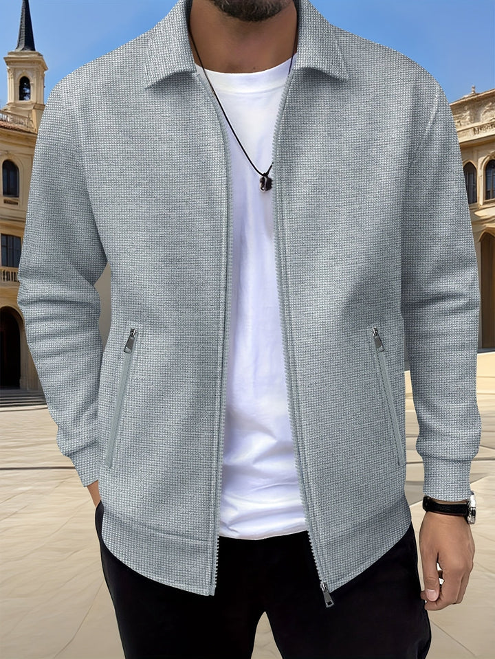 Wesley | Textured Full-Zip Jacket