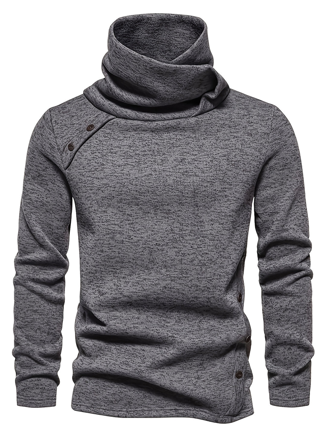 Marcus | Slouchy Cowl-Neck Button-Detail Sweater