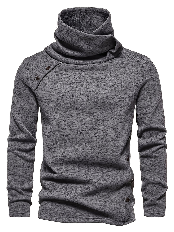 Marcus | Slouchy Cowl-Neck Button-Detail Sweater