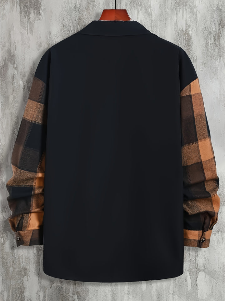 Curtis | Contrast Panel Casual Shirt