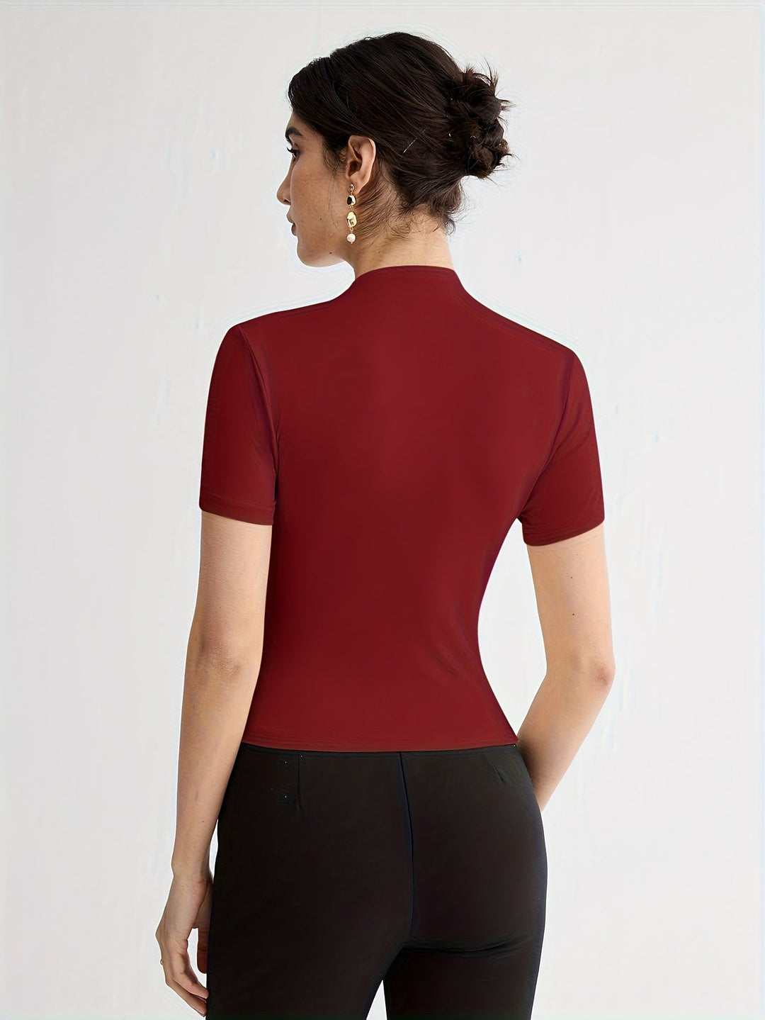 Marlowe | Refined Mock-Neck Top