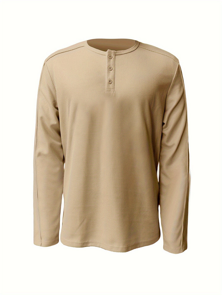 Theodore | Textured Henley Shirt
