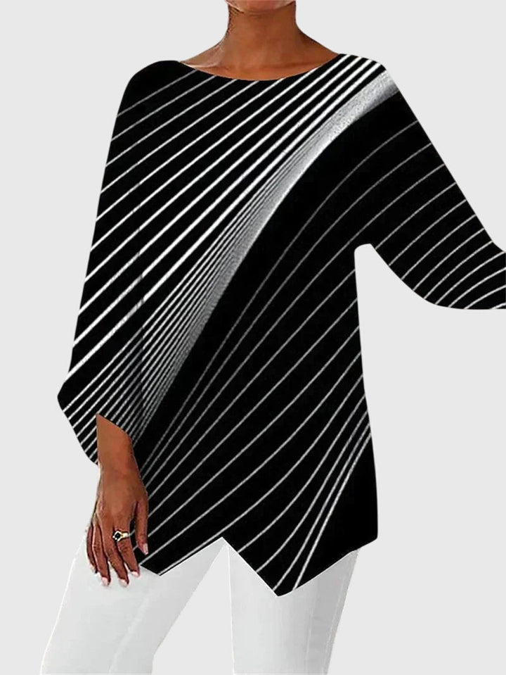 Serena | Shimmering Butterfly Long-Sleeve Top