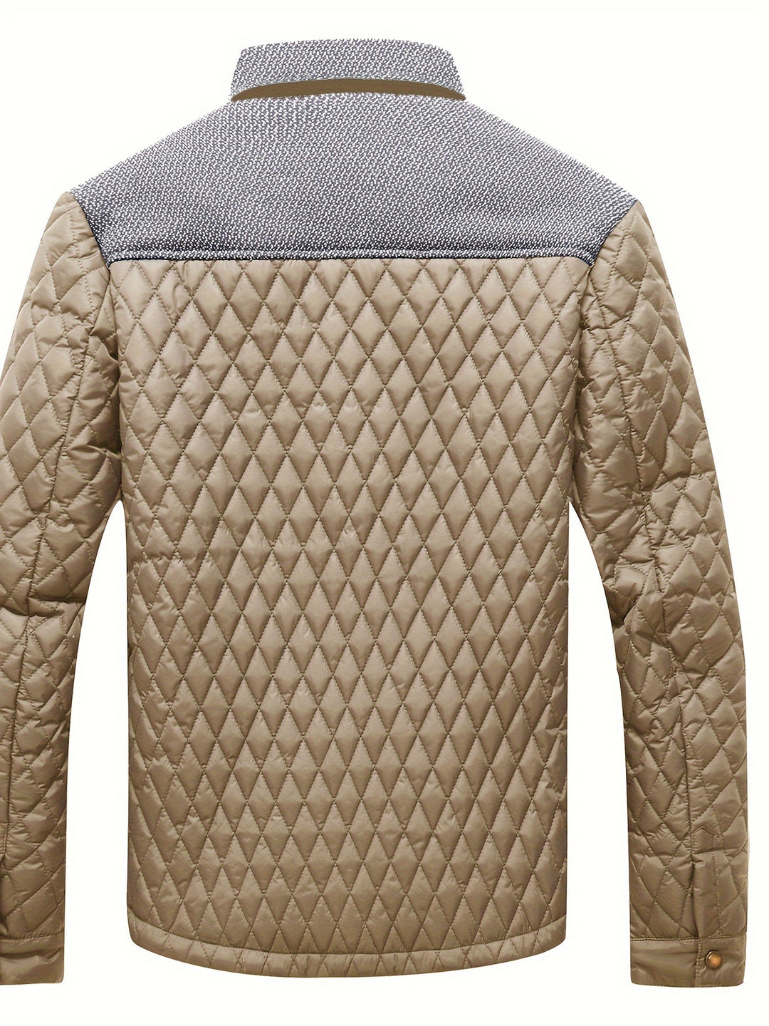 Thatcher | Diamond-Quilted Stand-Collar Jacket