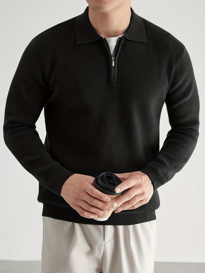 Theodore | Quarter-Zip Collared Sweater