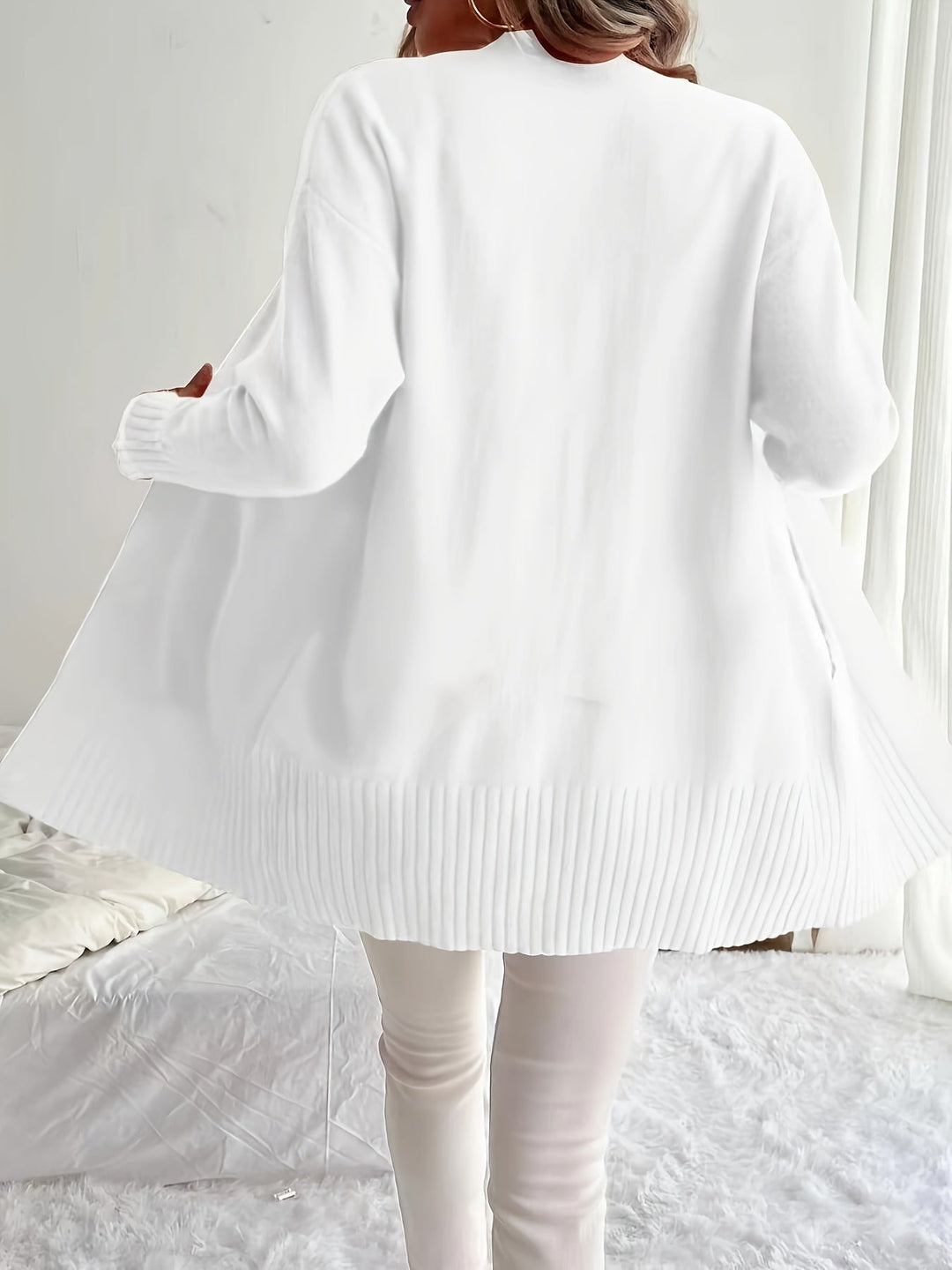 Miriam | Open-Front Draped Cardigan