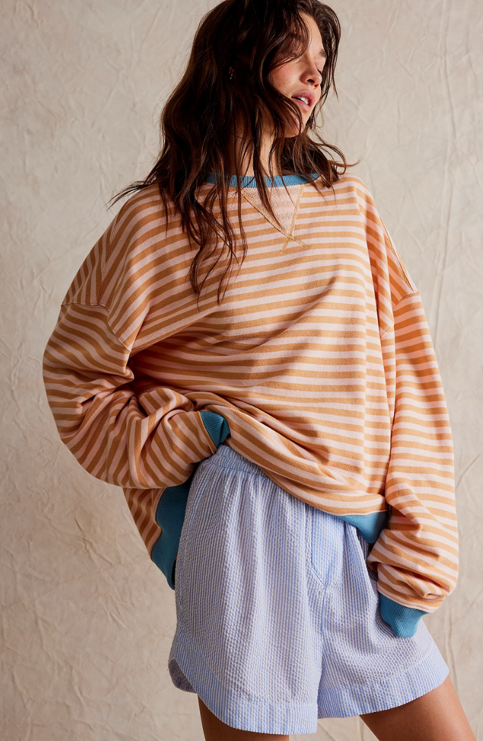 Susannah | Striped Round-Neck Sweater