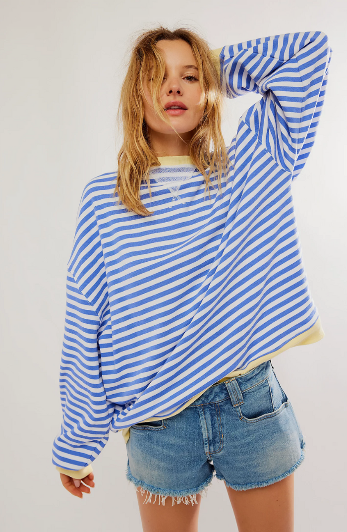 Susannah | Striped Round-Neck Sweater