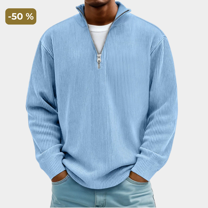 Harlan | Stylish Zipper High Neck Sweater