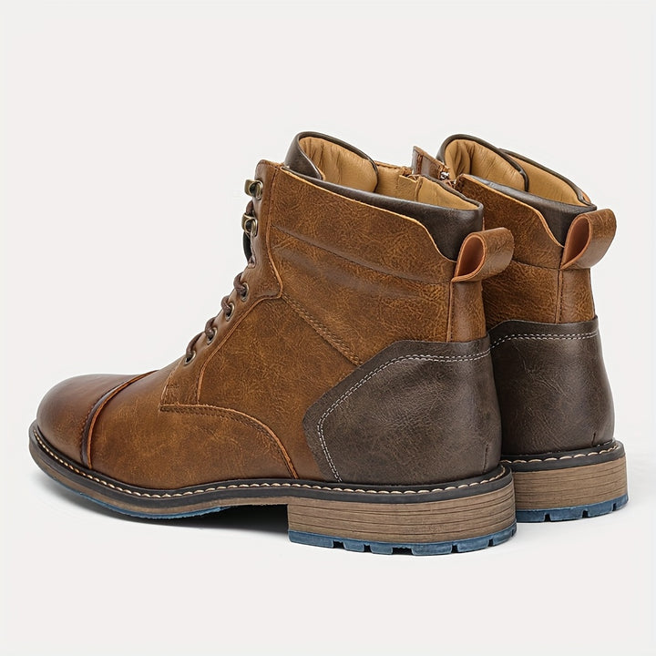 Bradley | Cap-Toe Lace-Up Boots