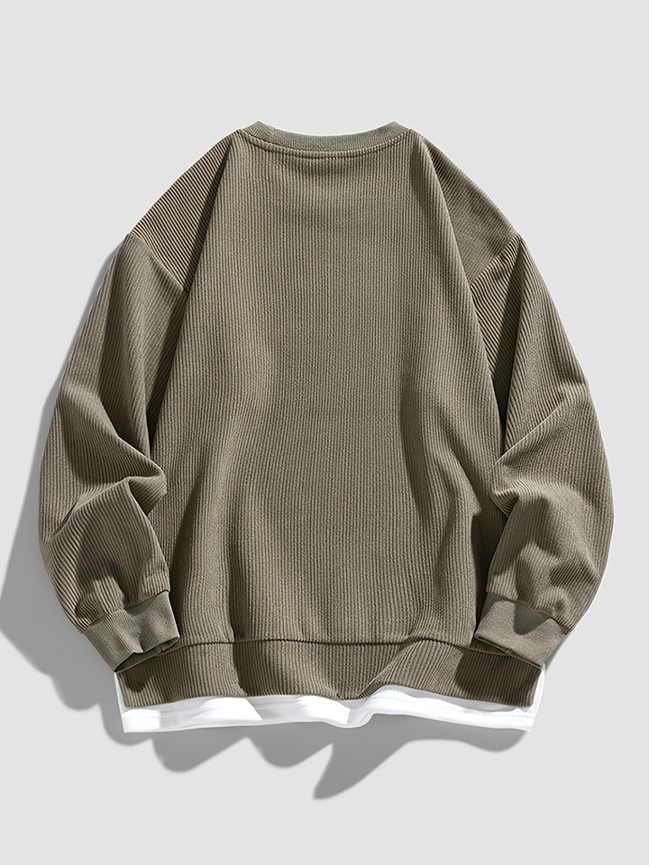Brooks | Layered Crewneck Sweatshirt