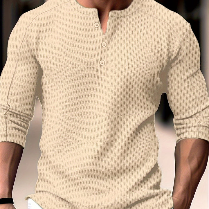 Theodore | Textured Henley Shirt