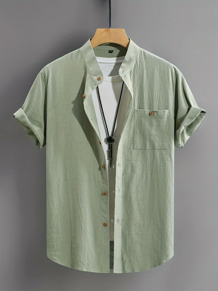 Stefan | Classic Button Short Sleeve Shirt