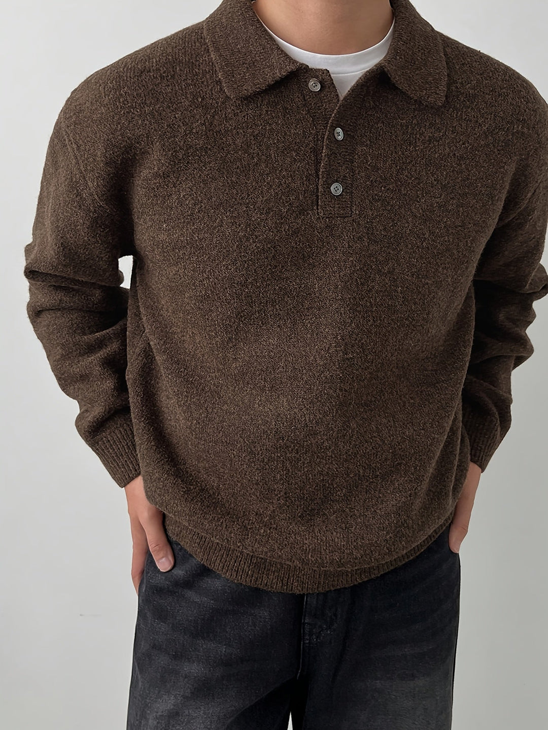 Rowan | Polo Collar Knit Sweater